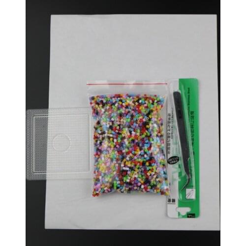 2.6mm 5000Pcs mixed colors PUPUKOU Beads Hama Beads and pegboard Perler Fuse Beads Jigsaw Handmaking Puzzle Educational DIY Kids