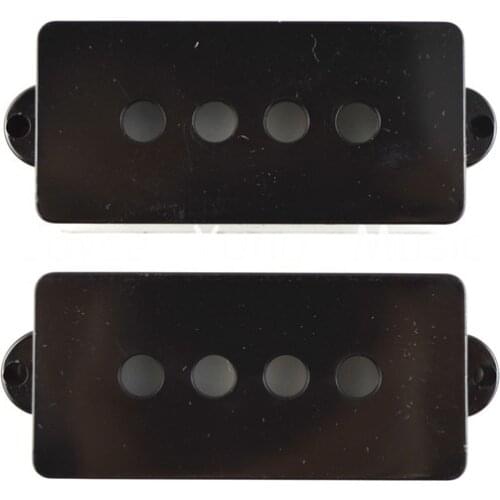 Niko 1 Set of 2pcs Electric P PB Bass Pickup Covers 4 Holes 28.5mm Space White/Black/Matte For FD Precision Bass Guitar