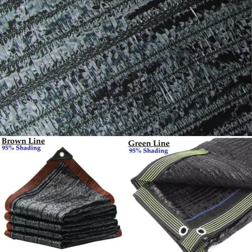 95% Shading Black Flat Knitting Anti-UV Sun Shade Net Anti Aging Shading Cloth Net Plants Sun Shelter Sunshade Net