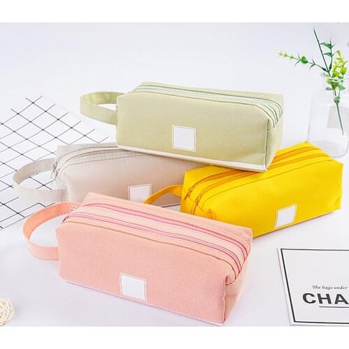 Large Capacity Pencil Cases Bags Creative Fabric Pen Pocket Box Case for School Office Stationery Student Studying Items