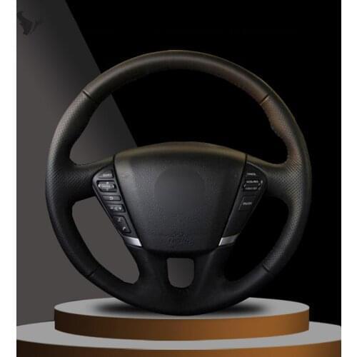 Hand-stitched Artificial Leather Steering Wheel Cover for Nissan Teana 2008 09 10 112012 Murano 2009 2010 2011 2012 2013 2014