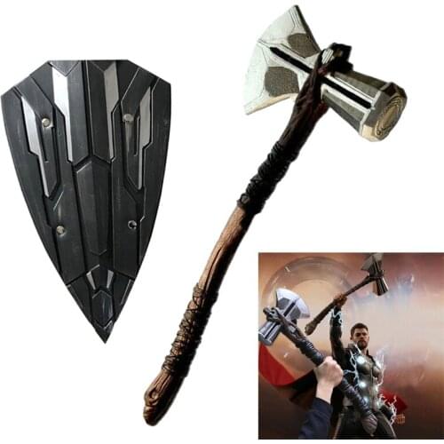 1:1 Hammer 's Hammer Shield Cosplay Weapons Model Movie Role Playing PU Material Toy Kid Gift