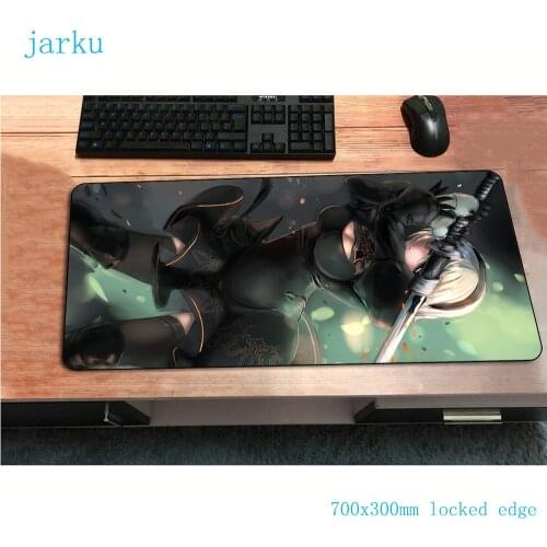 Nier mouse pad 700x300x2mm gaming mousepad anime desk office notbook desk mat pc padmouse games gamer mats