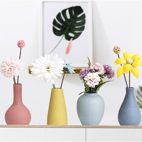 Colorful Ceramic Vases Modern Simple Living Room Home decorative items Ornament vase Home decoration accessories