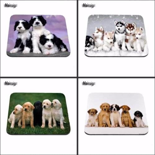Mairuige Customized Support Gaming Mouse Pad Cute Dog Computer Notebook Rectangular Rubber Mouse Pad Decorative Pad Desk