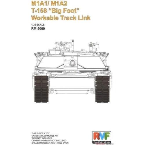 [Rye Field Model] Ryefield Model RFM RM-5009 1/35 M1A1/M1A2 T-158 "Big Foot" Workable Track Link