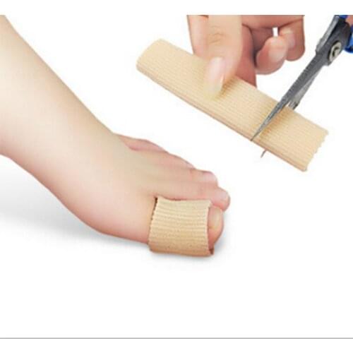 Can Be Cut Toe Set Rib Spandex Tube Sleeve Cap For Hammer Toe Finger Separation Protector Foot Care Finger Toe
