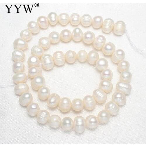 Natural Freshwater Pearl Loose Beads white 7-8mm Approx 0.8mm Sold Per Approx 14 Inch Strand