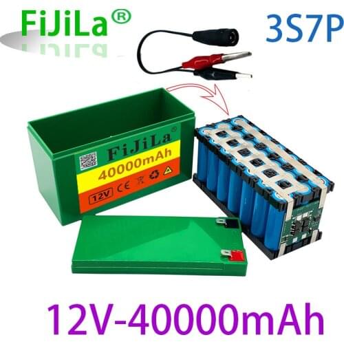 2021 the new brand new 12V40Ah 3S7P 18650 lithium battery pack contains 40Ah large current BMS used for sprayer 12V power supply