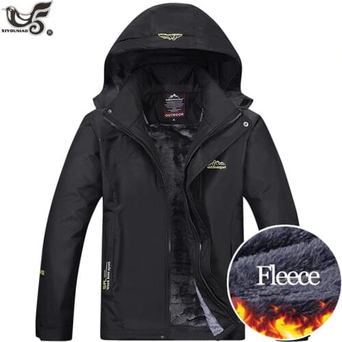 XIYOUNIAO Winter Hooded Velvet Mens Parka Jacket Windbreaker Black Army Green Thick Windproof Coat Men Warm Zipper Parkas