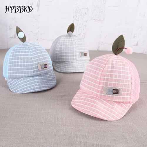 HPBBKD New Berets Hat Baby Girl Boy Hat with Cartoon Plaid Sun Hat Kids Baseball Hat Boy Girls Autumn Cotton Caps Leaves GH597