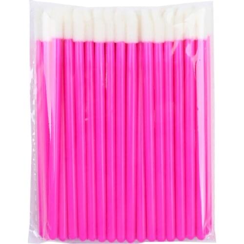 TDANCE Disposable Cotton Soft Lint Free Lip Brush 50pcs/lot Eyelash Extension Supplies Applicators Cleaner Cosmetic Makeup Tools