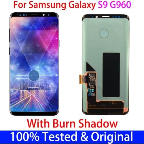 Original With line or Spot lcd For SAMSUNG Galaxy S9 LCD G960 G960F Display and Touch Screen Without Frame Digitizer Assembly