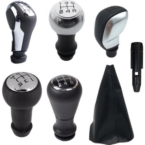Gear Shift Knob PU Leather Gaiter Boot Cover Case For Peugeot 106 206 306 307 308 309 405 406 407 508 605 607 806 807 C2 C5