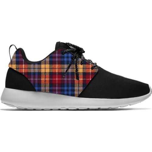 Scottish Clan Buchanan Tartan Plaid Fashion Funny Sport Running Shoes Casual Breathable Lightweight 3D Print Men Women Sneakers