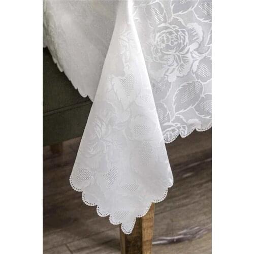 Scrub 160*220 table cloth 12 personality White Rose 419826792