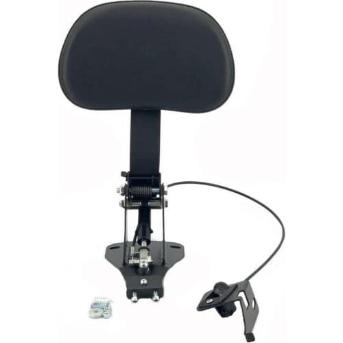 Motorcycle Driver Rider Backrest + Adjustable Mounting Kit For Harley Touring Road King Electra Glide CVO Street 2009-2020