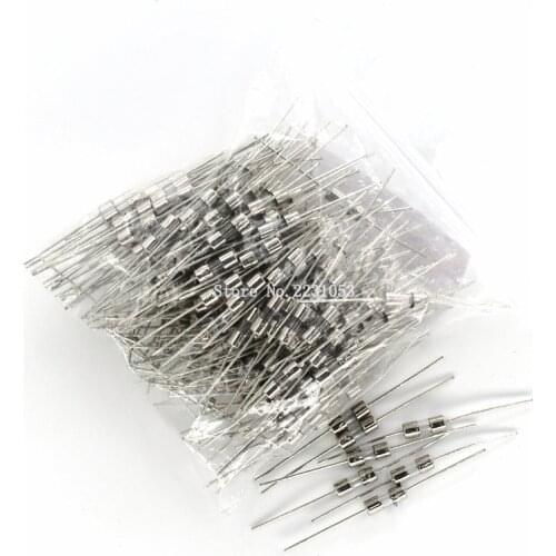10PCS Glass Tube Fuse Fast Break With pin 3.6x10mm 0.5A 1A 1.5A 2A 3A 4A 5A 8A 10A 250V fast blow glass fuse 3*10mm F0.5A F2A
