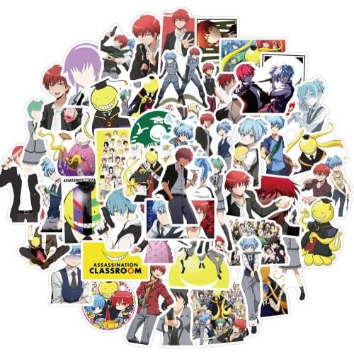 10/50Pcs Japan Anime Assassination Classroom Graffiti Cartoon Stickers for Luggage Laptop Skateboard Bicycle Pegatina Sticker
