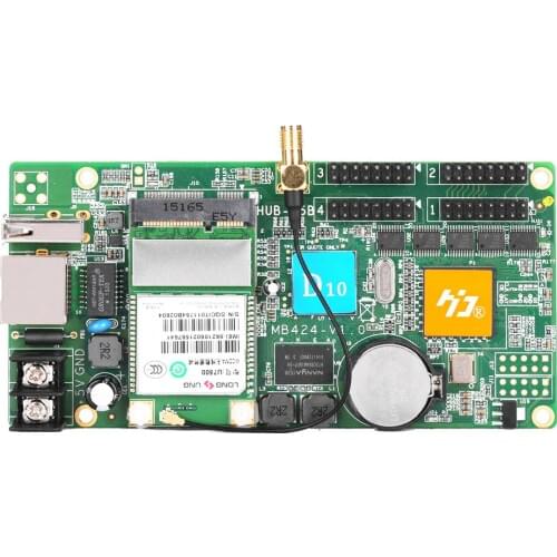 HD-D10; asynchronous Full-color LED display controller;;controll 384W*64H pixel/512W*48H pixel;with 4*HUB75 interface