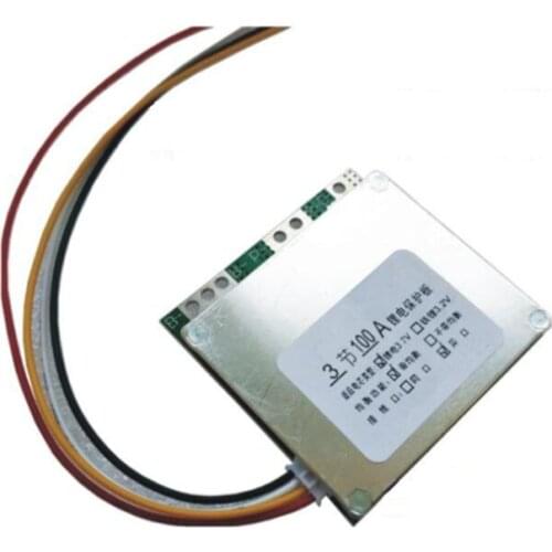 3S 12V 100A BMS Lithium Battery Protection Board Enhanced Balance Board 18650 Li-ion Battery Charger Circuit Board PCB Module