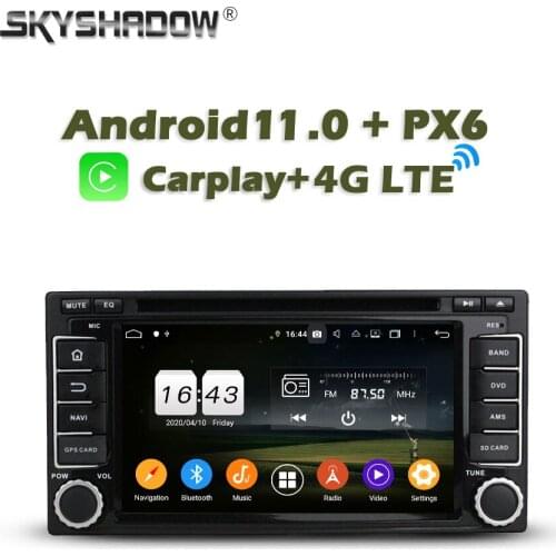 Carplay PX6 Car DVD Player DSP Android 10 4GB + 64GB GPS RDS Autoradio wifi Bluetooth 5.0 For Subaru Forester Impreza 2008-2011