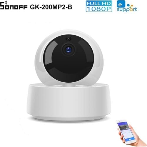 Sonoff GK-200MP2-B 1080P HD Wireless WiFi IP Security Camera Motion Detective 360° View Activity Alert via Ewelink APP Control