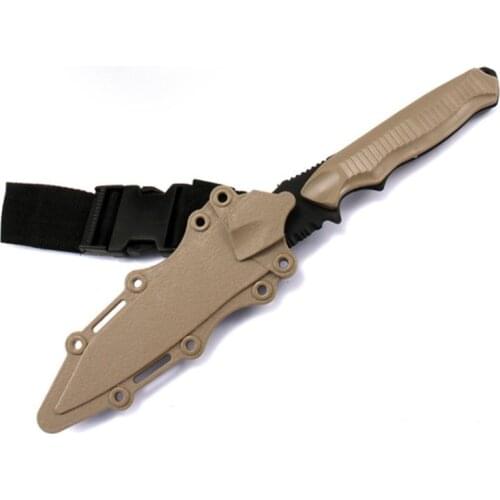 Safe 1: 1 Rubber Knife Military Training Enthusiasts CS Cosplay Toy Sword First Blood Props Dagger Model