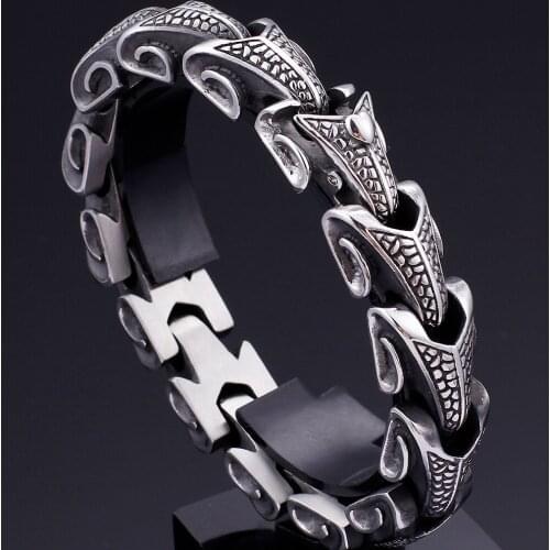 Hip Hop Keel Chain Bracelet Man Vintage 16MM Thick Stainless Steel Friendship Bracelets For Men Massive Jewelry Dropshipping
