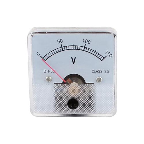DH-50 Analog Volt Voltage Measurement Voltmeter Panel Meter DC 0-150V