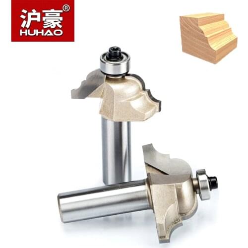 HUHAO 1pc 1/2" Shank Roman Ogee Router Bit Double Edging Router Bits For Wood Woodworking Tools Endmill Classical Bit Cutter
