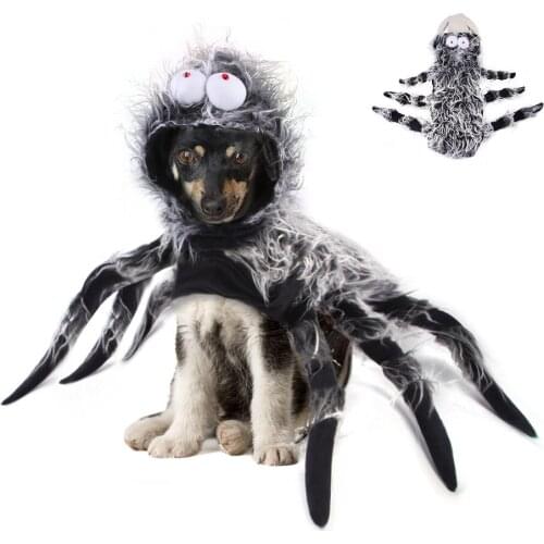 1PCS Pet Halloween Funny Big Spider Chest Back Creative Cat Dog Big Dog Transformation Costume