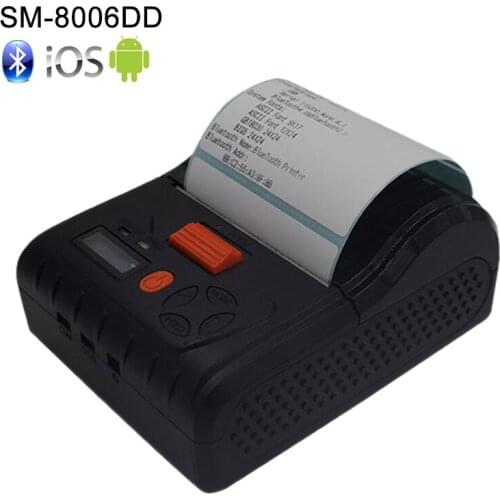 Mini 80mm Portable Bluetooth Barcode Thermal Label Printer Handheld Mobile POS Label Thermal Printer Support Android IOS Windows