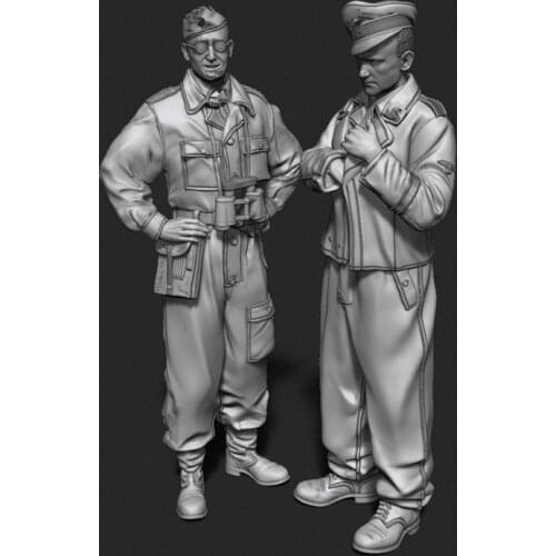 1/35 Resin Figure Model Kit Unassambled Unpainted//1035(2 FIGURES)