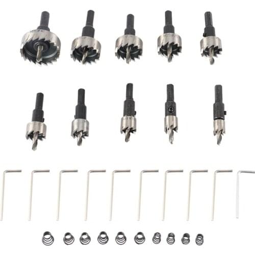 Holesaw Tooth Kit Hss Steel Hole Saw Drill Bit Set Cutter Tool for Wood Metal Wood Alloy 12-40 mm