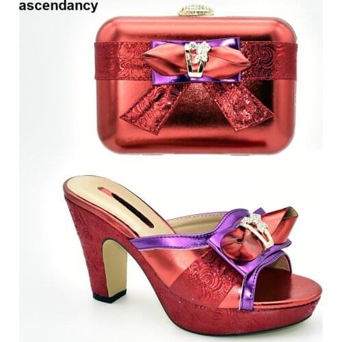 New Arrival Rhinestone Women Party Pumps Luxury Women Shoes African Shoes and Bags Matching Set for Party Elegant Party Pumps