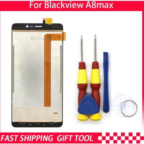 New Original Blackview A8 Max LCD + Touch Screen Assembly For Blackview A8 Max Tool + 3M Adhesive