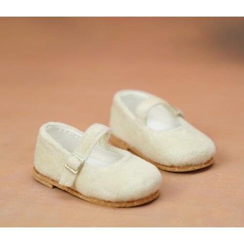 BJD doll shoes suitable for 1-4 size cute fluffy casual shoes single shoes doll accessories