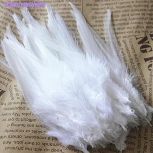 Wholesale hot 20 pretty 4-6 inches / 10-15cm white Pheasant neck feathers DIY clothing hat decoration