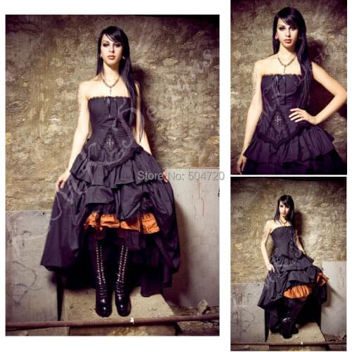 Custom madeR-460 Custom Made 1860S Civil War Gothic lolita Wedding Dress/Victorian dresses/Renaissance dress Vintage Costumes