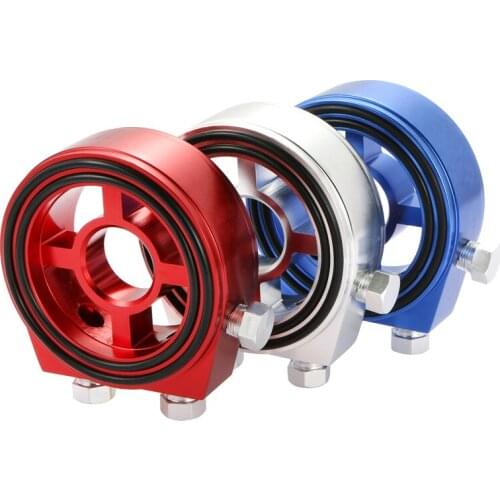 1 Set Universal Car Oil Filter Cooler Plate Oil Pressure Gauge Cooling Sensor Adapter with Connectors Auto Radiator Parts
