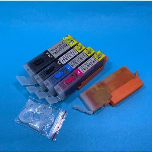 YOTAT 5pcs Full refillable ink Cartridge PGI 250 PGI-250 CLI-251 for Canon PIXMA MG6320 iP7220 MX722 MX922 MG5520 MG6420 MG7120
