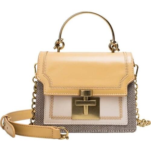 Womens shoulder bag chain PU leather ladies messenger bag female small square bag clutch bags 2020 handbags