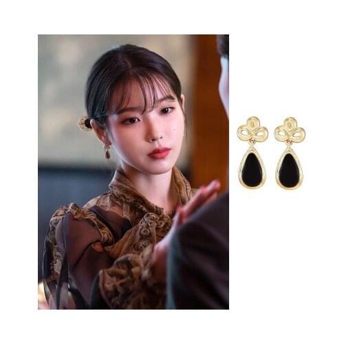 Cloud droplets DEL LUNA Hotel IU Korean dramas TV personality Eardrop Elegant For Women Earrings pendientes brincos ornament