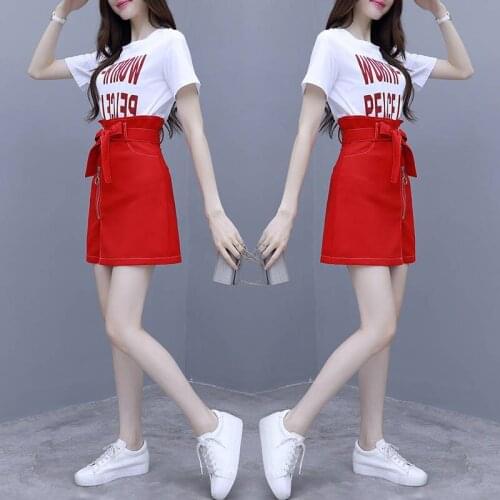 Single / Suit Spring Summer Fairy Dress Womens 2021 New Small Popular High Waist Short Mini Skirt Two Piece Set Women Fashion