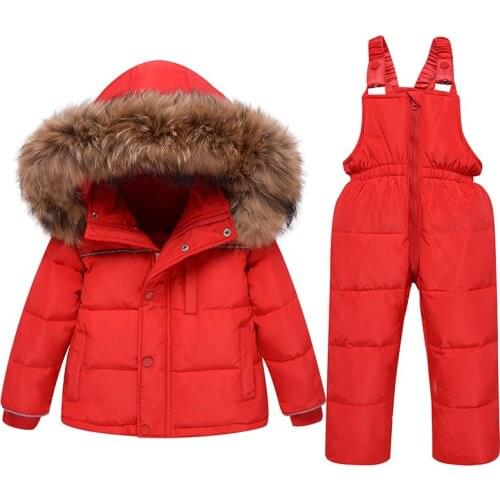 Winter Kids Down Jackets Warm Hooded Girls Coats Thick Long Coat Toddler Warm Outerwear Coat Snowsuit Overcoat Kids Clothes