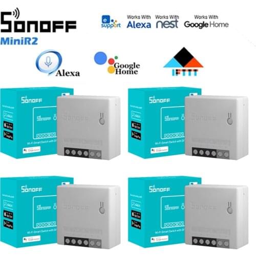 Sonoff MiniR2 Mini R2 DIY Wifi Smart Switch Two Way Light Switches Timer Smart Home Works With Alexa Google Home eWeLink App