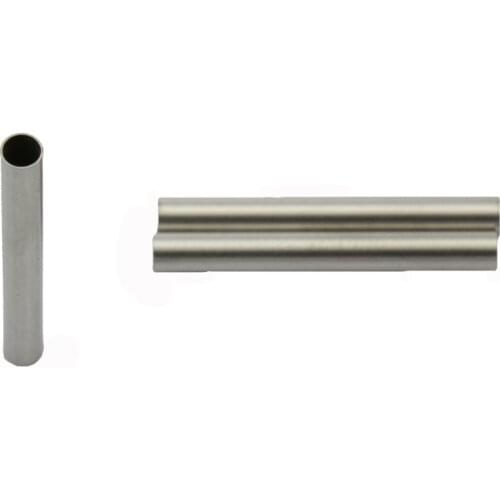 50pcs/lot Stainless Steel Straight Tube Bead 10 15 20 25 30mm Length with 1.5 2 2.5 3mm Big Hole Hypoallergenic Charm Beads