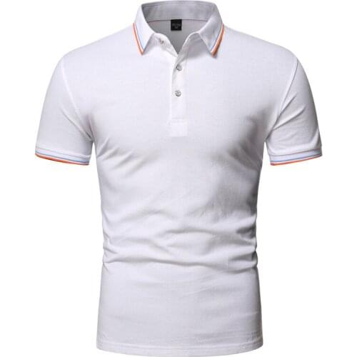 2021 new polo shirt men Casual business polo shirt men high quality brand mens polo shirt Summer short sleeve polo shirt men