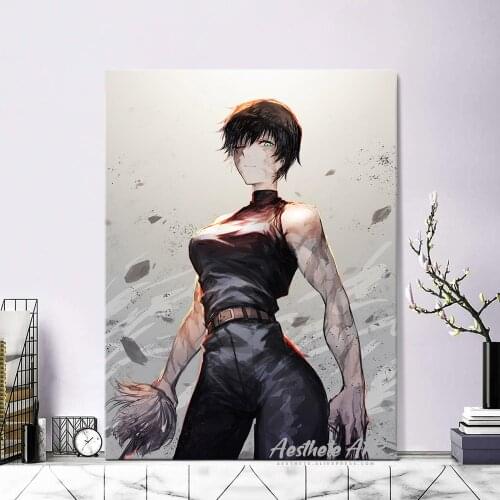 Jujutsu Kaisen Zenin Maki Anime Manga Poster Home Decor Canvas Print Picture Living Room Decoration Art Wall Painting